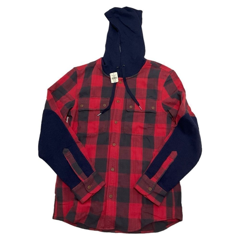 L.L Bean Red Plaid Flannel Shirt Size S NEW